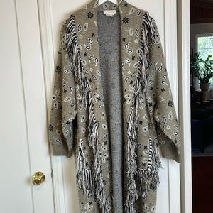 Anthropologie Fringed Duster